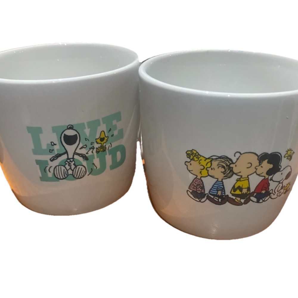 Peanuts set of two white  Mug with Snoopy and gang